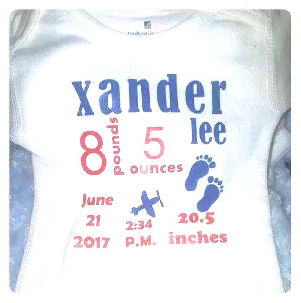 Customized birth shirt